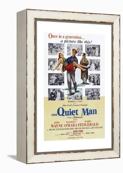 The Quiet Man, Maureen O'Hara, John Wayne, Barry Fitzgerald, 1952-null-Framed Stretched Canvas