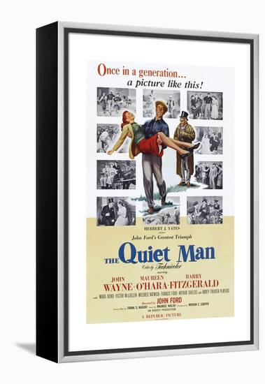 The Quiet Man, Maureen O'Hara, John Wayne, Barry Fitzgerald, 1952-null-Framed Stretched Canvas