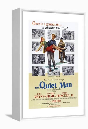 The Quiet Man, Maureen O'Hara, John Wayne, Barry Fitzgerald, 1952-null-Framed Stretched Canvas