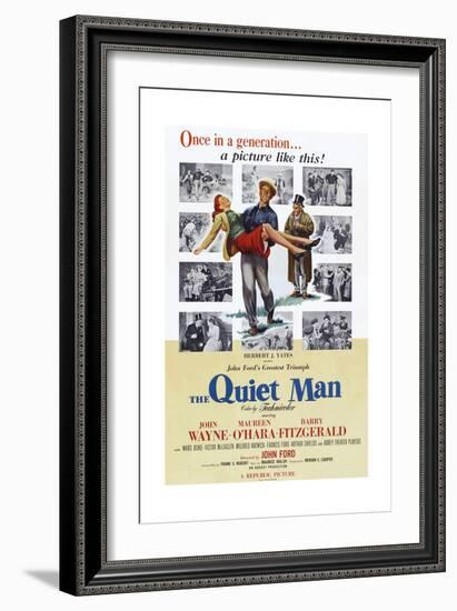 The Quiet Man, Maureen O'Hara, John Wayne, Barry Fitzgerald, 1952-null-Framed Art Print