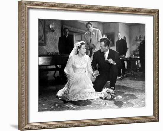 The Quiet Man, Maureen O'Hara, Victor McLaglen, John Wayne, Ward Bond, Barry Fitzgerald, 1952-null-Framed Photo