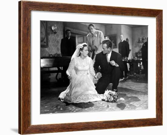 The Quiet Man, Maureen O'Hara, Victor McLaglen, John Wayne, Ward Bond, Barry Fitzgerald, 1952-null-Framed Photo