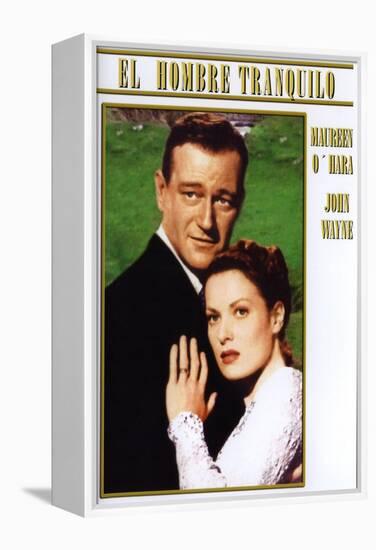 The Quiet Man, Spanish Movie Poster, 1952-null-Framed Stretched Canvas