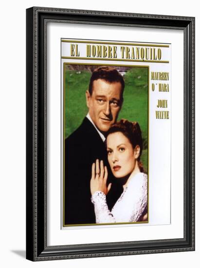 The Quiet Man, Spanish Movie Poster, 1952-null-Framed Premium Giclee Print