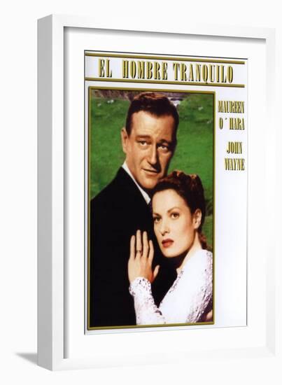 The Quiet Man, Spanish Movie Poster, 1952-null-Framed Art Print