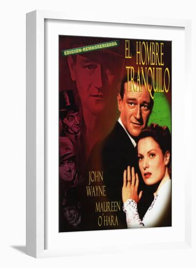 The Quiet Man, Spanish Movie Poster, 1952-null-Framed Premium Giclee Print