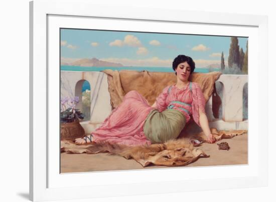 The Quiet Pet-John William Godward-Framed Giclee Print