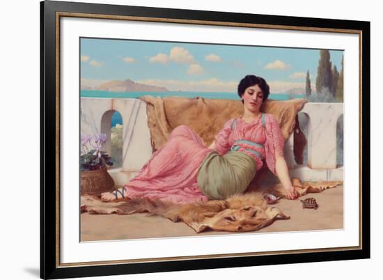 The Quiet Pet-John William Godward-Framed Giclee Print