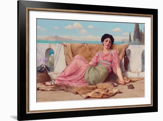 The Quiet Pet-John William Godward-Framed Giclee Print