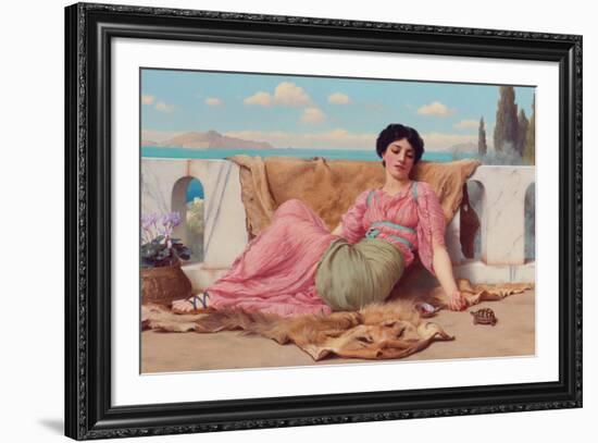 The Quiet Pet-John William Godward-Framed Giclee Print