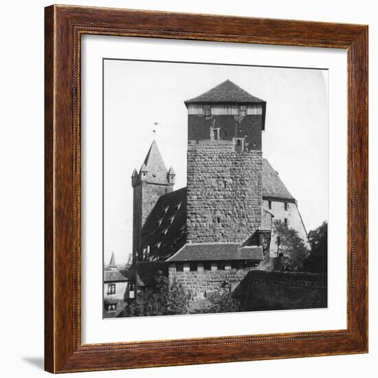 The Quintagonal Tower (Funfeckiger Thur), Kaiserstallung, Nuremberg, Germany, C1900s-Wurthle & Sons-Framed Photographic Print