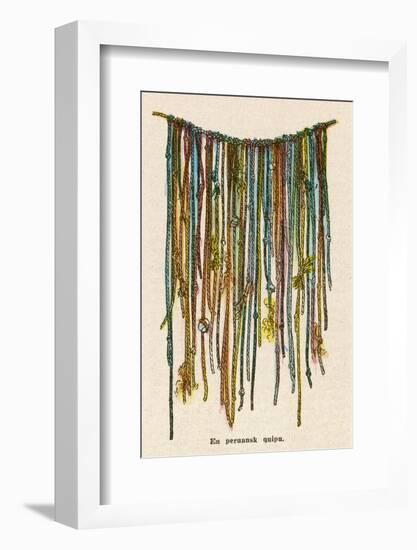 The Quipu Used by the Ancient Peruvians to Record Events Keep Accounts &C-null-Framed Photographic Print