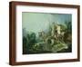 The Quiquengrogne Windmill at Charenton, or the Charenton Windmill, C.1750-60 (Oil on Canvas)-Francois Boucher-Framed Giclee Print