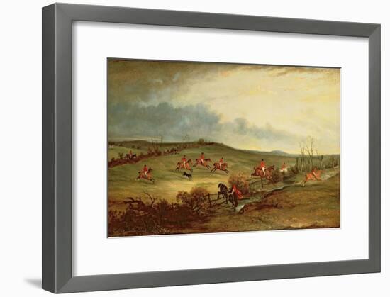 The Quorn in Full Cry Near Tiptoe Hill-John E. Ferneley-Framed Giclee Print