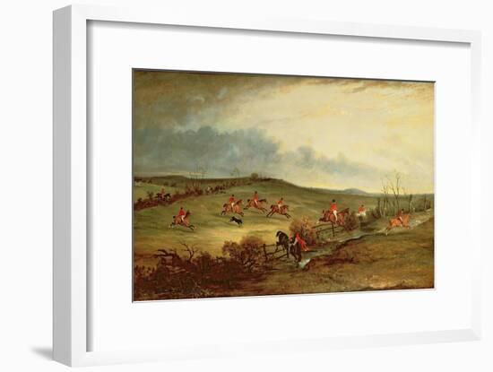 The Quorn in Full Cry Near Tiptoe Hill-John E. Ferneley-Framed Giclee Print