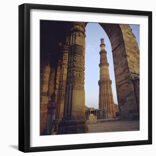 The Qutb Minar, Delhi, India-G Richardson-Framed Photographic Print