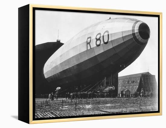 The R80 Airship Being Launched from Its Shed, July 1920-null-Framed Premier Image Canvas