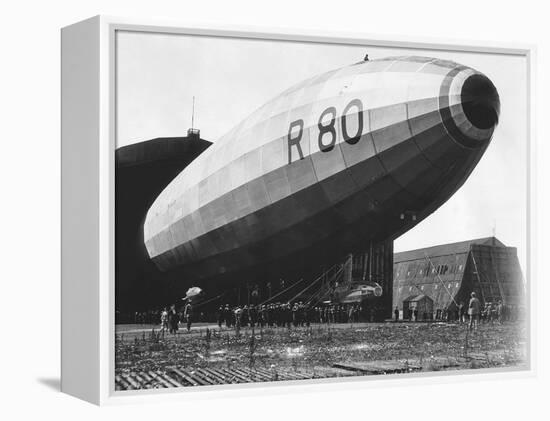 The R80 Airship Being Launched from Its Shed, July 1920-null-Framed Premier Image Canvas