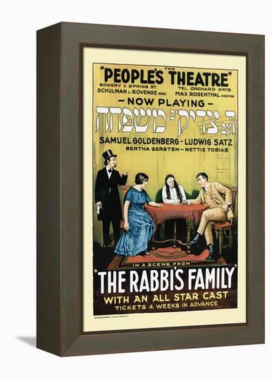 The Rabbi's Family-null-Framed Stretched Canvas