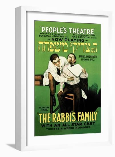The Rabbi's Family-null-Framed Art Print