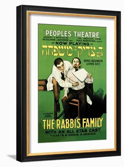 The Rabbi's Family-null-Framed Art Print