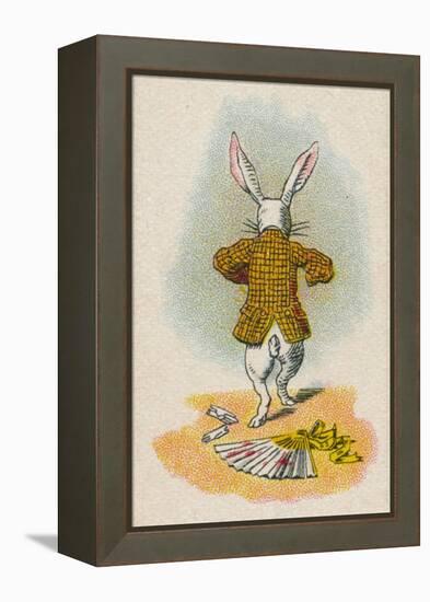 The Rabbit Running Away, 1930-John Tenniel-Framed Premier Image Canvas