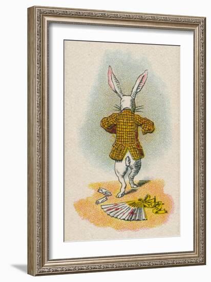 The Rabbit Running Away, 1930-John Tenniel-Framed Giclee Print