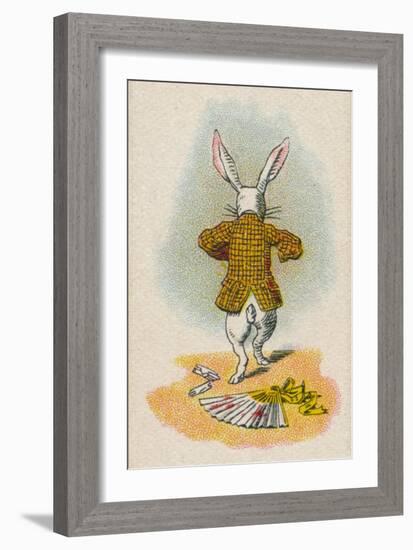 The Rabbit Running Away, 1930-John Tenniel-Framed Giclee Print