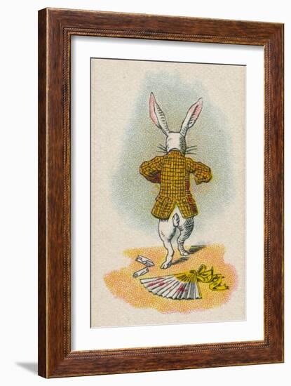 The Rabbit Running Away, 1930-John Tenniel-Framed Giclee Print