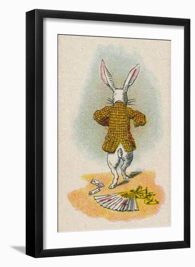 The Rabbit Running Away, 1930-John Tenniel-Framed Giclee Print