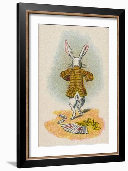 The Rabbit Running Away, 1930-John Tenniel-Framed Giclee Print