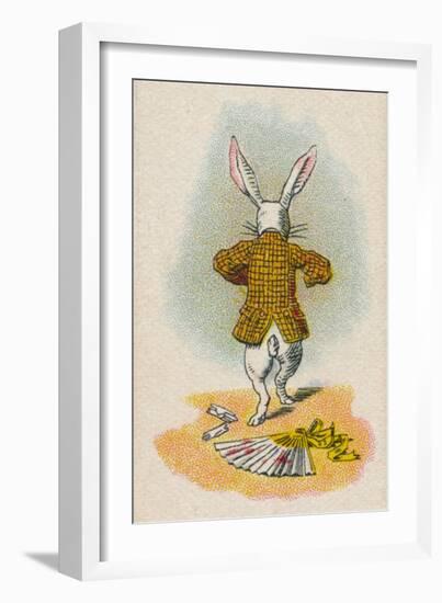 The Rabbit Running Away, 1930-John Tenniel-Framed Giclee Print