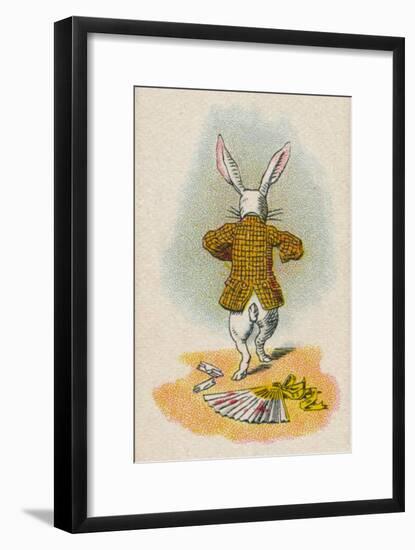 The Rabbit Running Away, 1930-John Tenniel-Framed Giclee Print