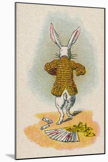 The Rabbit Running Away, 1930-John Tenniel-Mounted Giclee Print