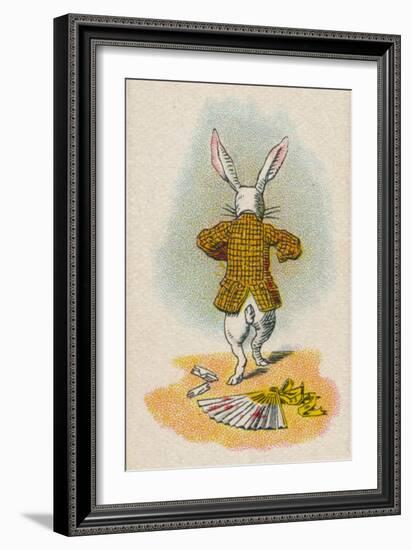 The Rabbit Running Away, 1930-John Tenniel-Framed Giclee Print