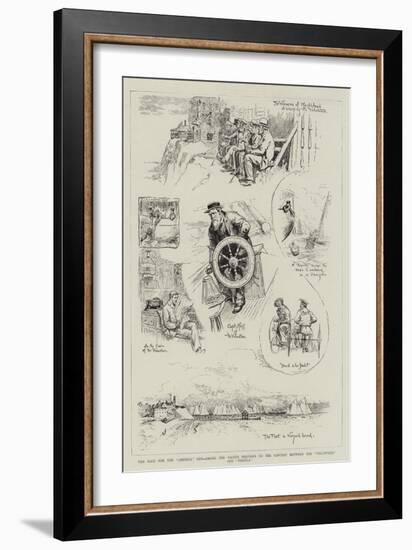 The Race for the America Cup-William Allen Rogers-Framed Giclee Print