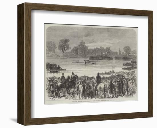 The Race for the Championship of the Thames, the Start-null-Framed Giclee Print