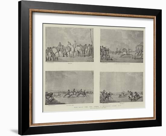 The Race for the Derby a Hundred Years Ago-Thomas Rowlandson-Framed Giclee Print