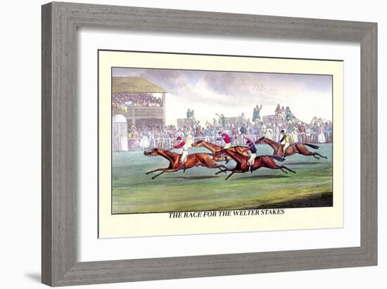 The Race for the Welter Stakes-Henry Thomas Alken-Framed Art Print