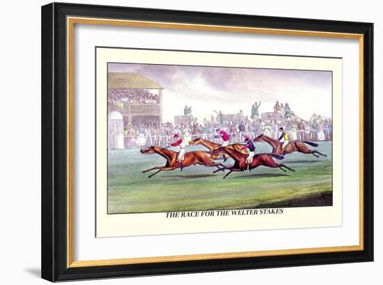 The Race for the Welter Stakes-Henry Thomas Alken-Framed Art Print