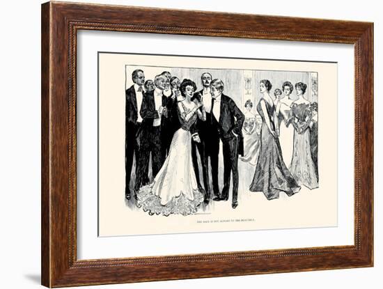 The Race Is Not Always To the Beautiful-Charles Dana Gibson-Framed Art Print