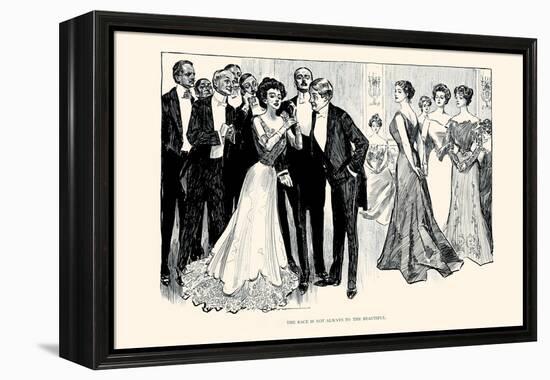 The Race Is Not Always To the Beautiful-Charles Dana Gibson-Framed Stretched Canvas