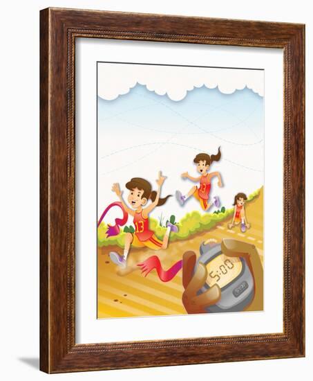 The Race - Jack & Jill-Merril Rainey-Framed Giclee Print