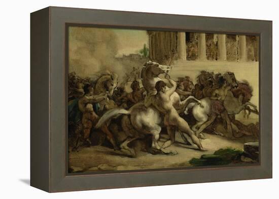 The Race of the Riderless Horses, 1817-Theodore Gericault-Framed Premier Image Canvas