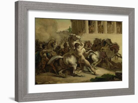 The Race of the Riderless Horses, 1817-Theodore Gericault-Framed Giclee Print