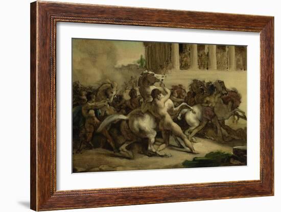 The Race of the Riderless Horses, 1817-Theodore Gericault-Framed Giclee Print