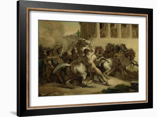 The Race of the Riderless Horses, 1817-Theodore Gericault-Framed Giclee Print