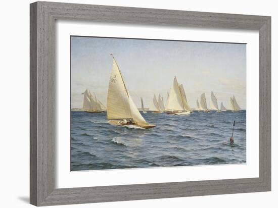 The Race-Axel		 Johansen-Framed Giclee Print