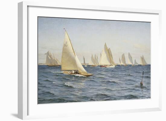 The Race-Axel		 Johansen-Framed Giclee Print