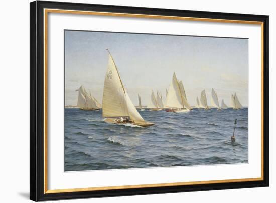 The Race-Axel		 Johansen-Framed Giclee Print